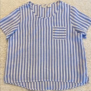 Linen top by Christian Siriano